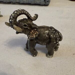 Jay Strongwater Elephant Figurine with Rhinestones